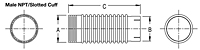 Dimensional Drawing for Flex Connectors (M02-18SC)