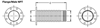 Dimensional Drawing for Flex Connectors (SC25-18SC)