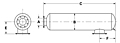 Dimensional Drawing for Model TBU Series Critical Grade Low Pressure Drop Silencers (TBUS-04-980445)