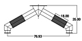 Dimensional Drawing for Cummins Wye Connectors (WYE-023580)