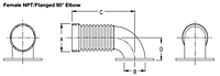 Dimensional Drawing for Flex Connectors (FC03-18ELF)