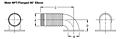 Dimensional Drawing for Flex Connectors (M03-18ELF)
